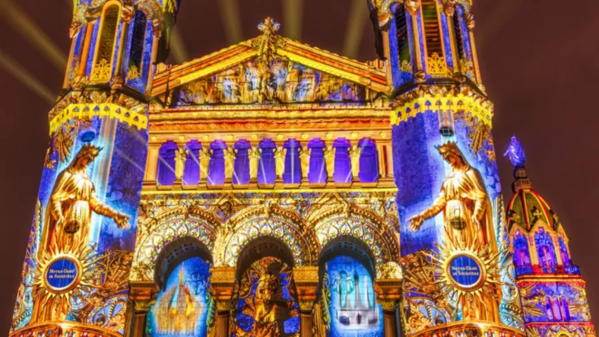 La Région des Lumières illumine de nouveau la basilique de Fourvière